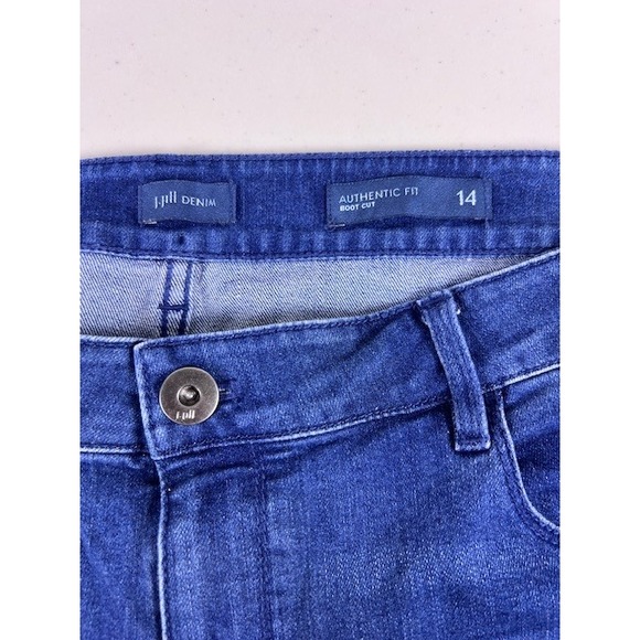 Jill Denim Authentic Fit Boot Cut Blue Wash Jeans Women Size 14 - Picture 2 of 13